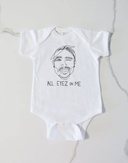 Tupac Inspired, All Eyez on Me Baby One Piece