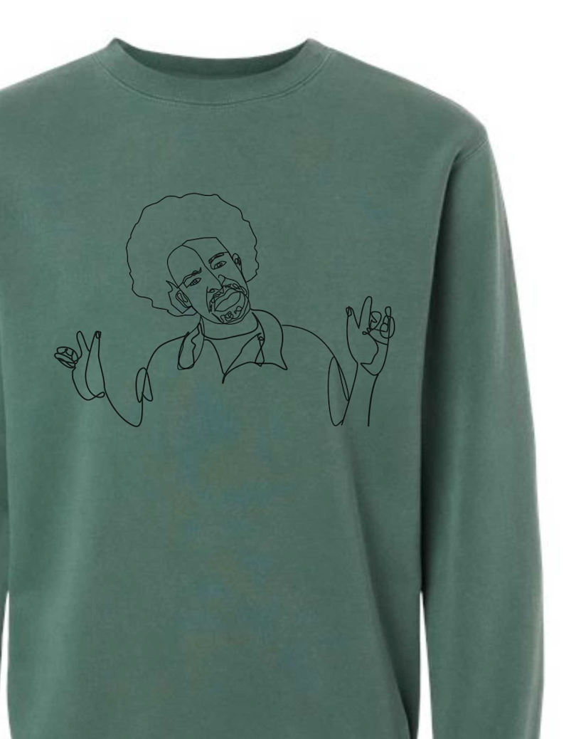 Feeling Myself Sweater, Vintage Green