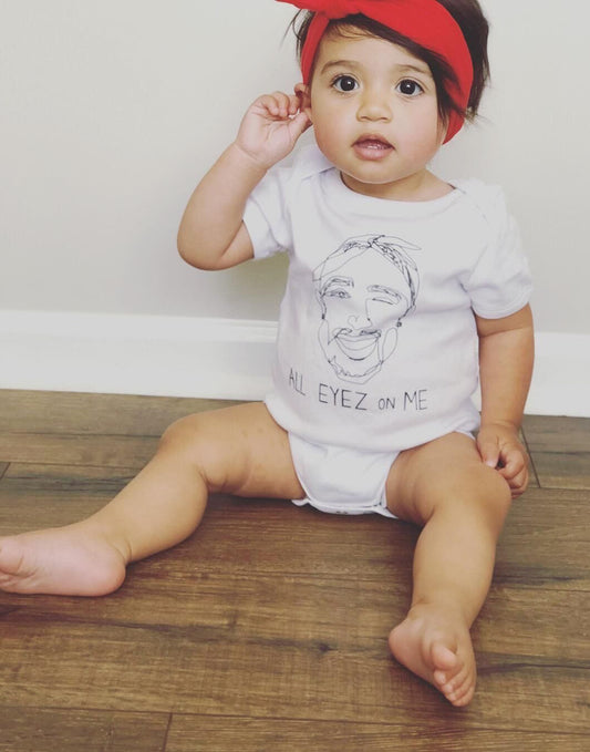 Tupac Inspired, All Eyez on Me Baby One Piece