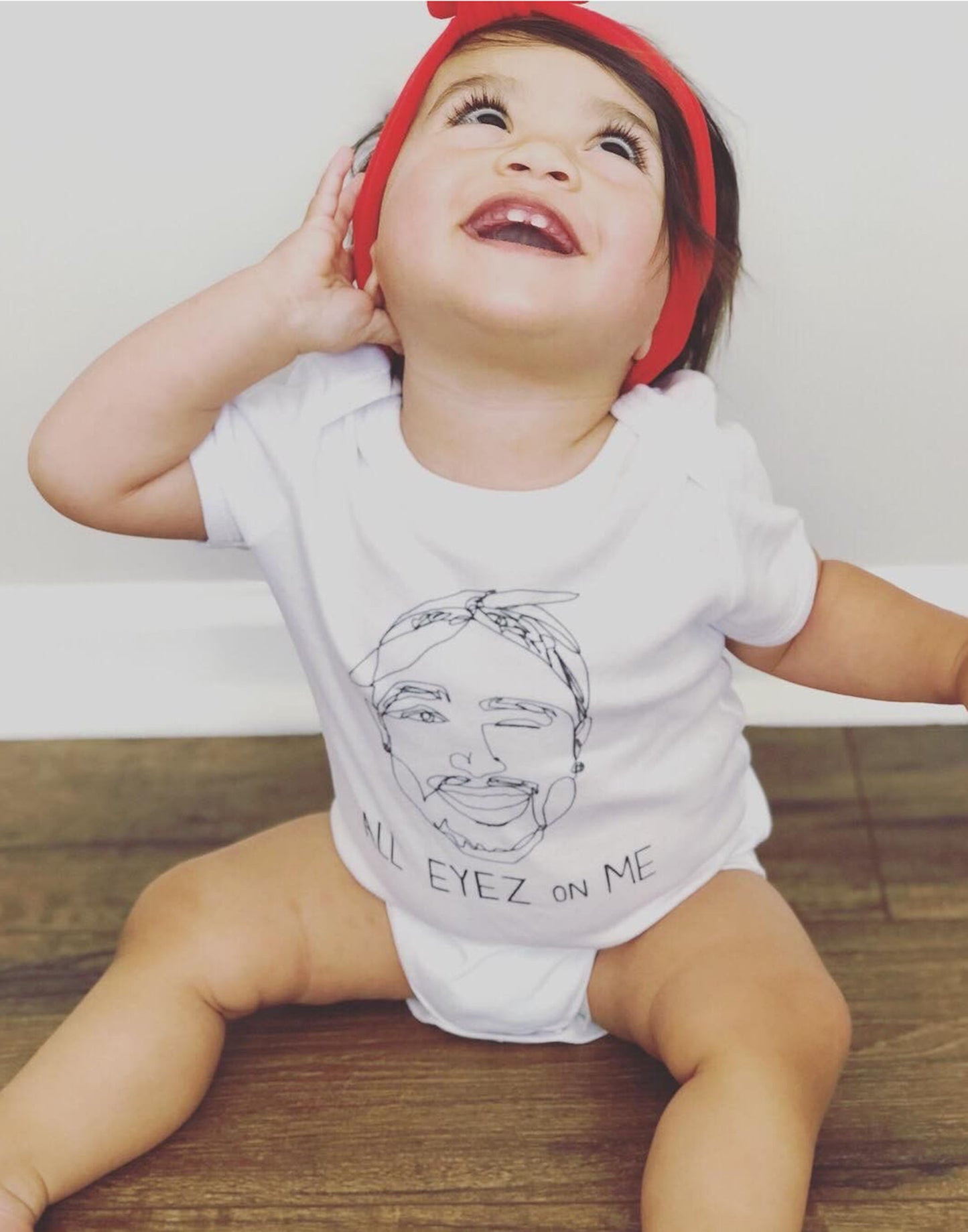 Tupac Inspired, All Eyez on Me Baby One Piece