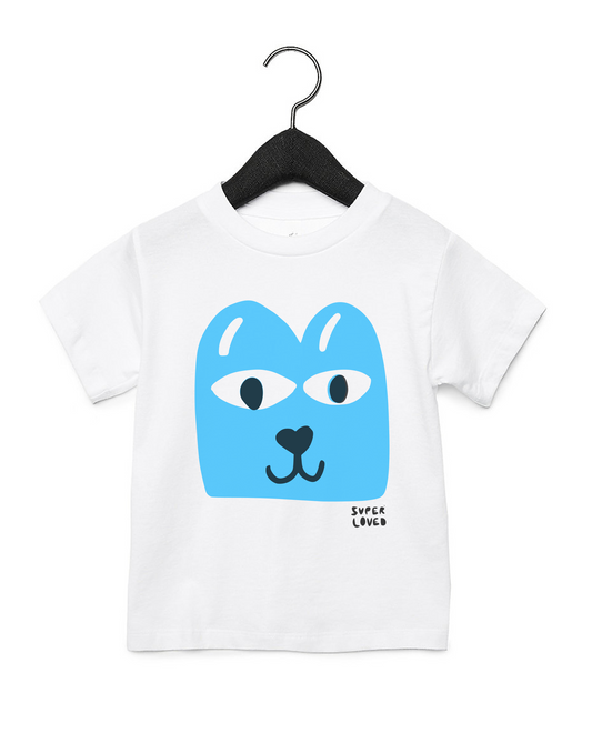 SUPER LOVED- Blue Doggo Kids T-Shirt