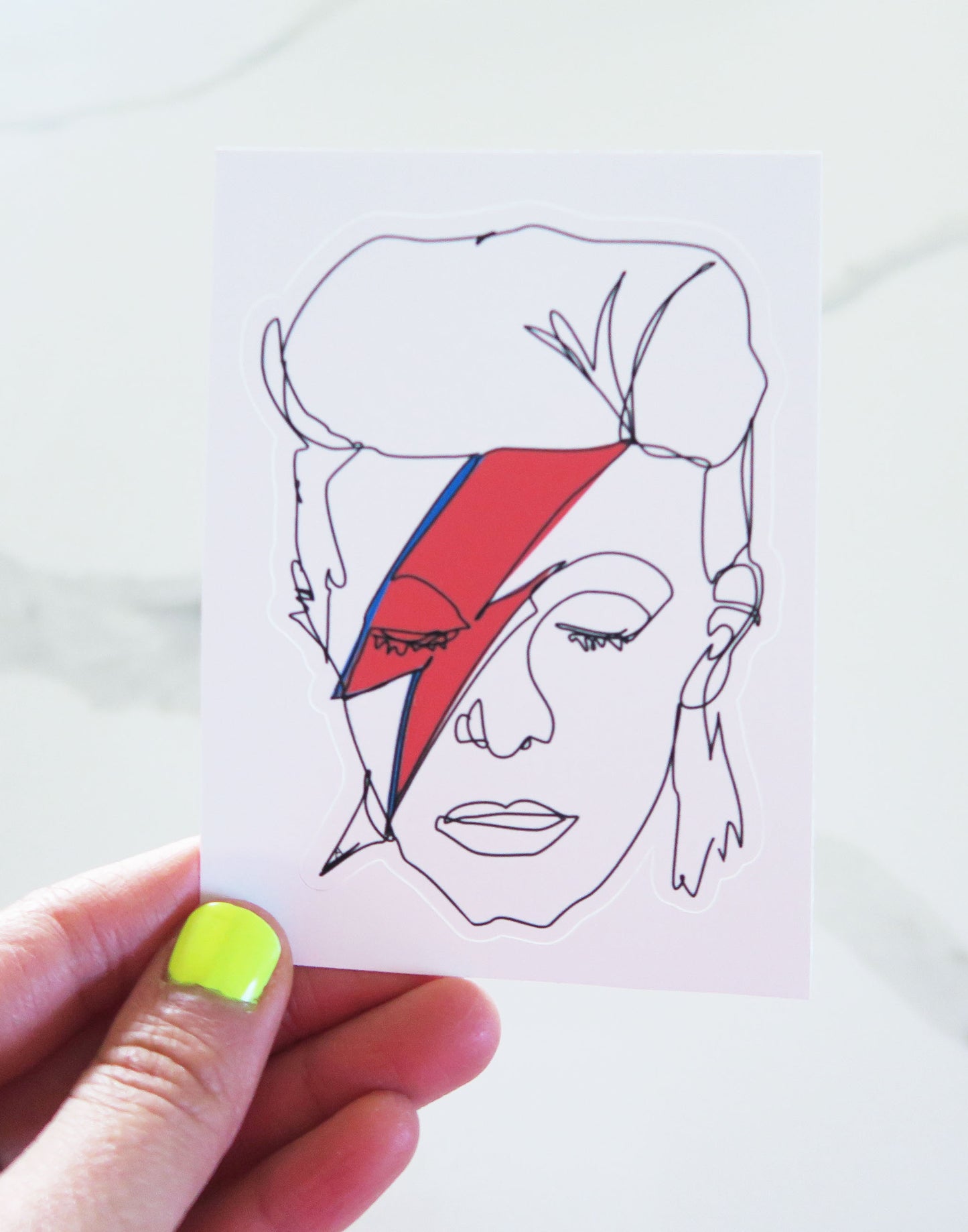 Bowie Inspired Vinyl Sticker