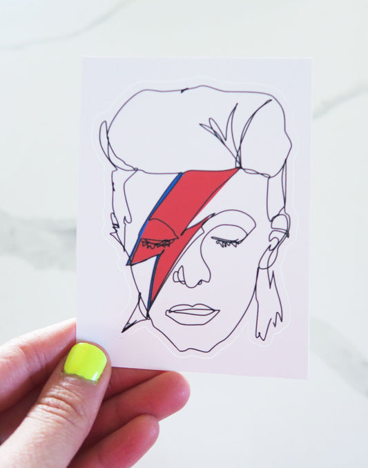 Bowie Inspired Vinyl Sticker