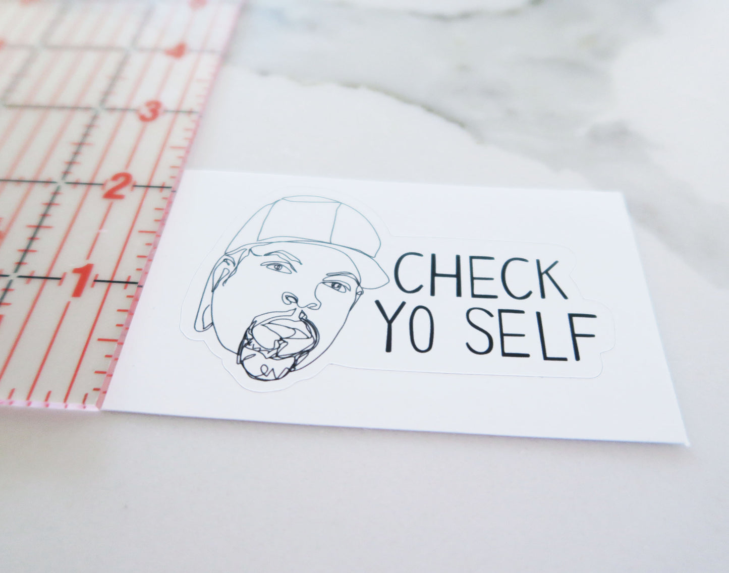 Check Yo Self (It's good to do) Vinyl Sticker