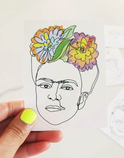Viva la Frida Kahlo Vinyl Sticker