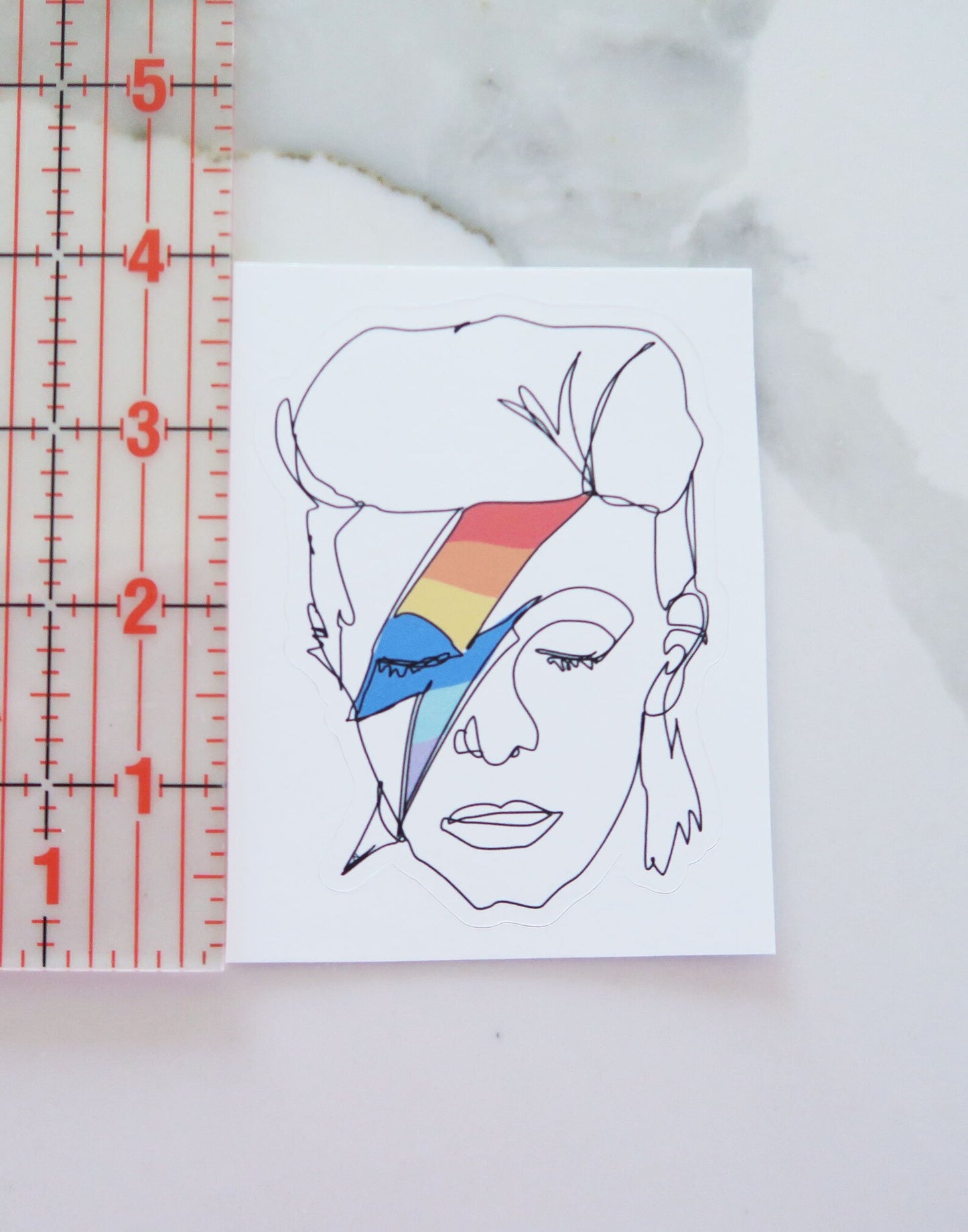 Bowie Inspired Vinyl Sticker
