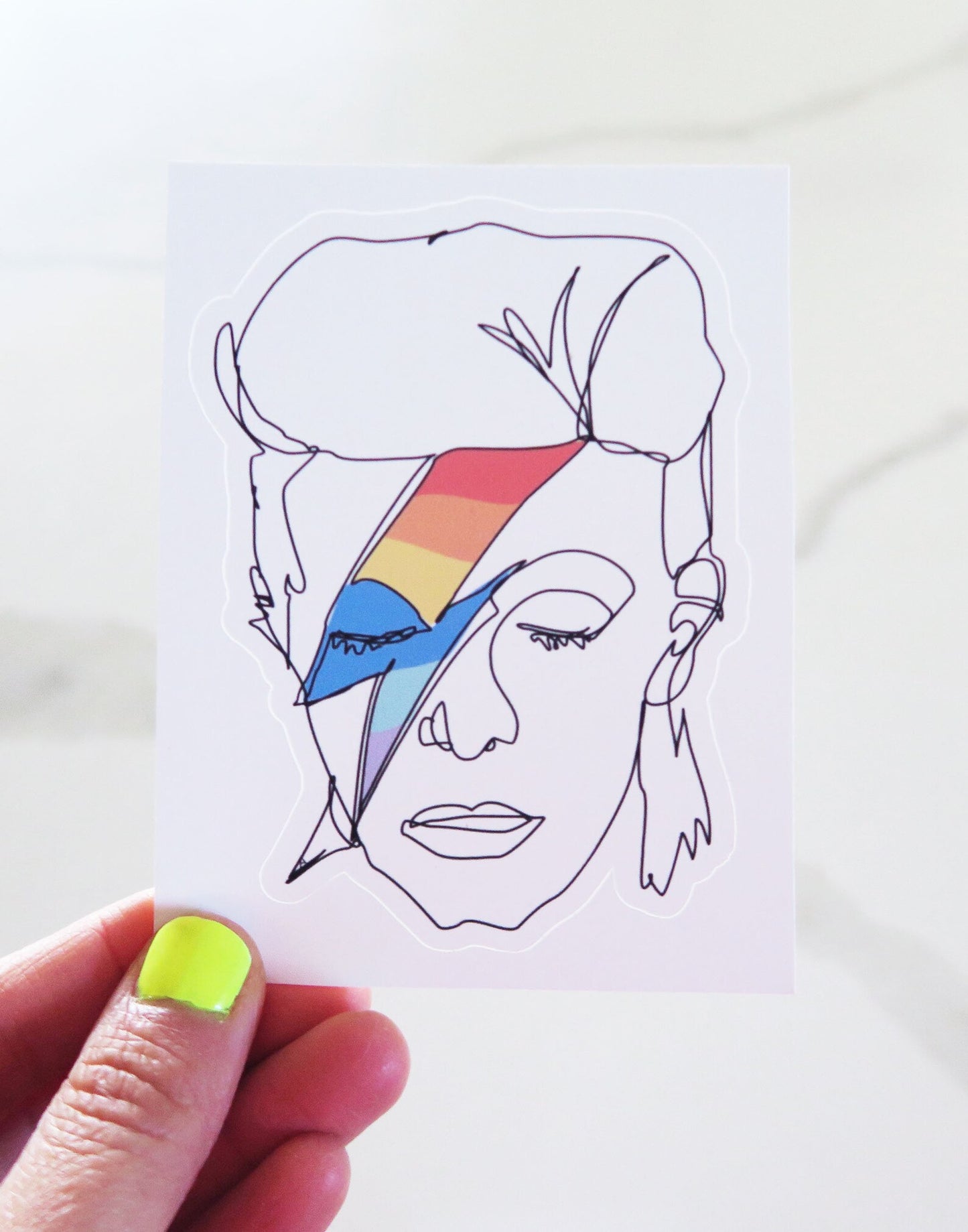 Bowie Inspired Vinyl Sticker