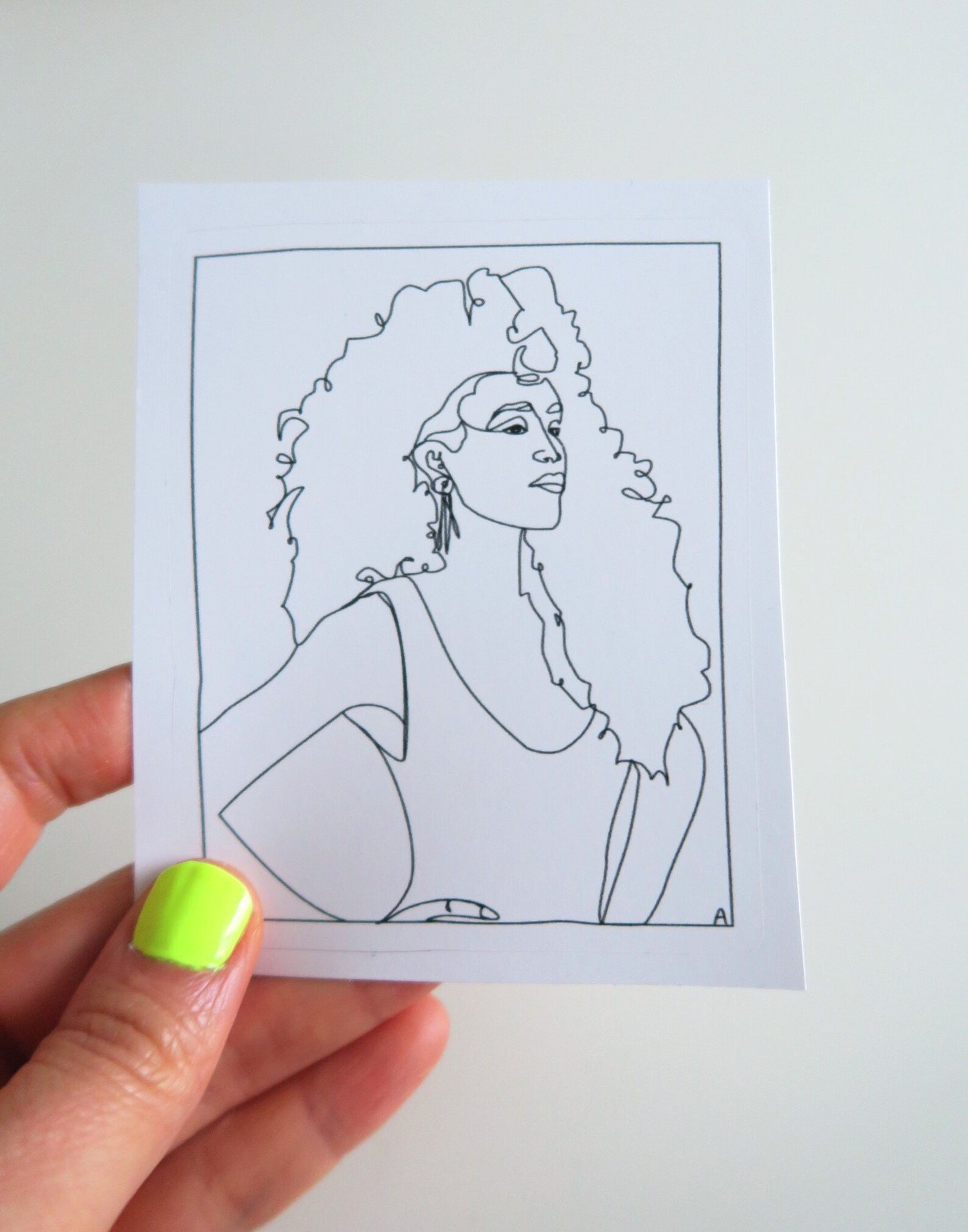 Whitney Houston Inspired Vinyl Sticker