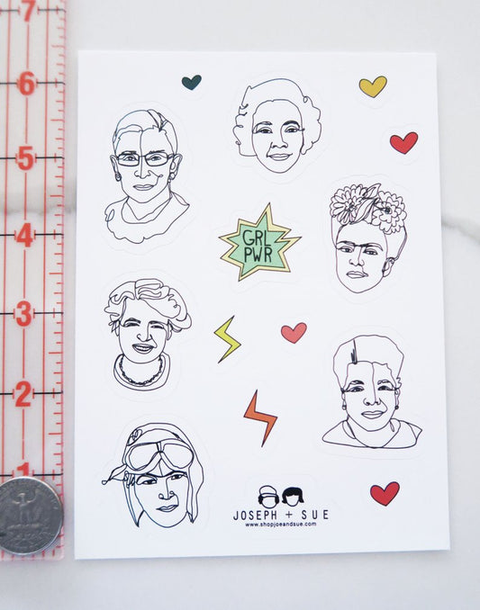GRL PWR Vinyl Sticker Sheet