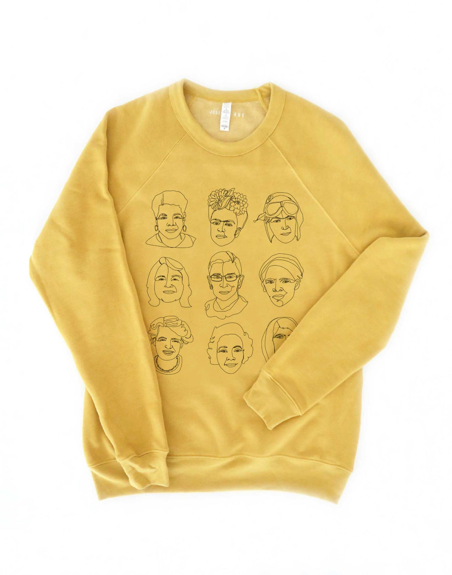 Sale AS IS- The Original 3x3 Badasses Sweater, Heather Mustard, MEDIUM