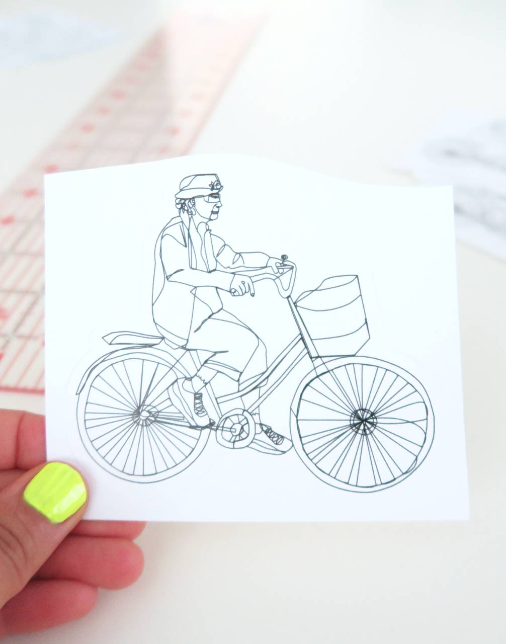 Biking Grandpa/Biking Grandma Sticker