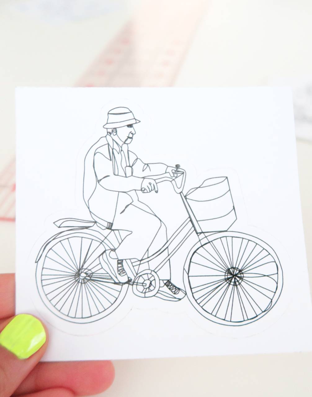 Biking Grandpa/Biking Grandma Sticker