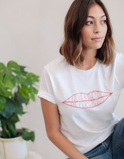 Sale- Nevertheless She Persisted Shirt, AS-IS, SMALL