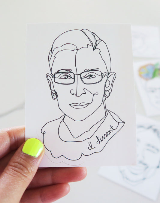 Notorious RBG, Ruth Bader Ginsburg Vinyl Sticker