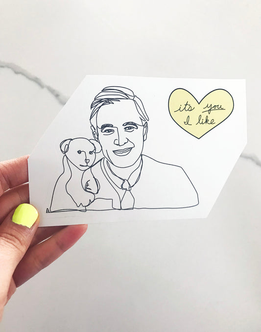 Mr. Rogers Sticker (2 stickers)