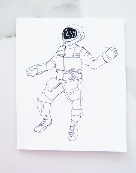 Chill Spaceman Vinyl Sticker