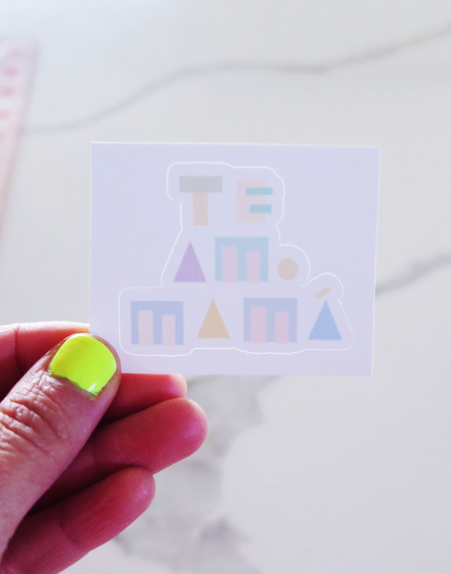Te Amo Mama Vinyl Sticker