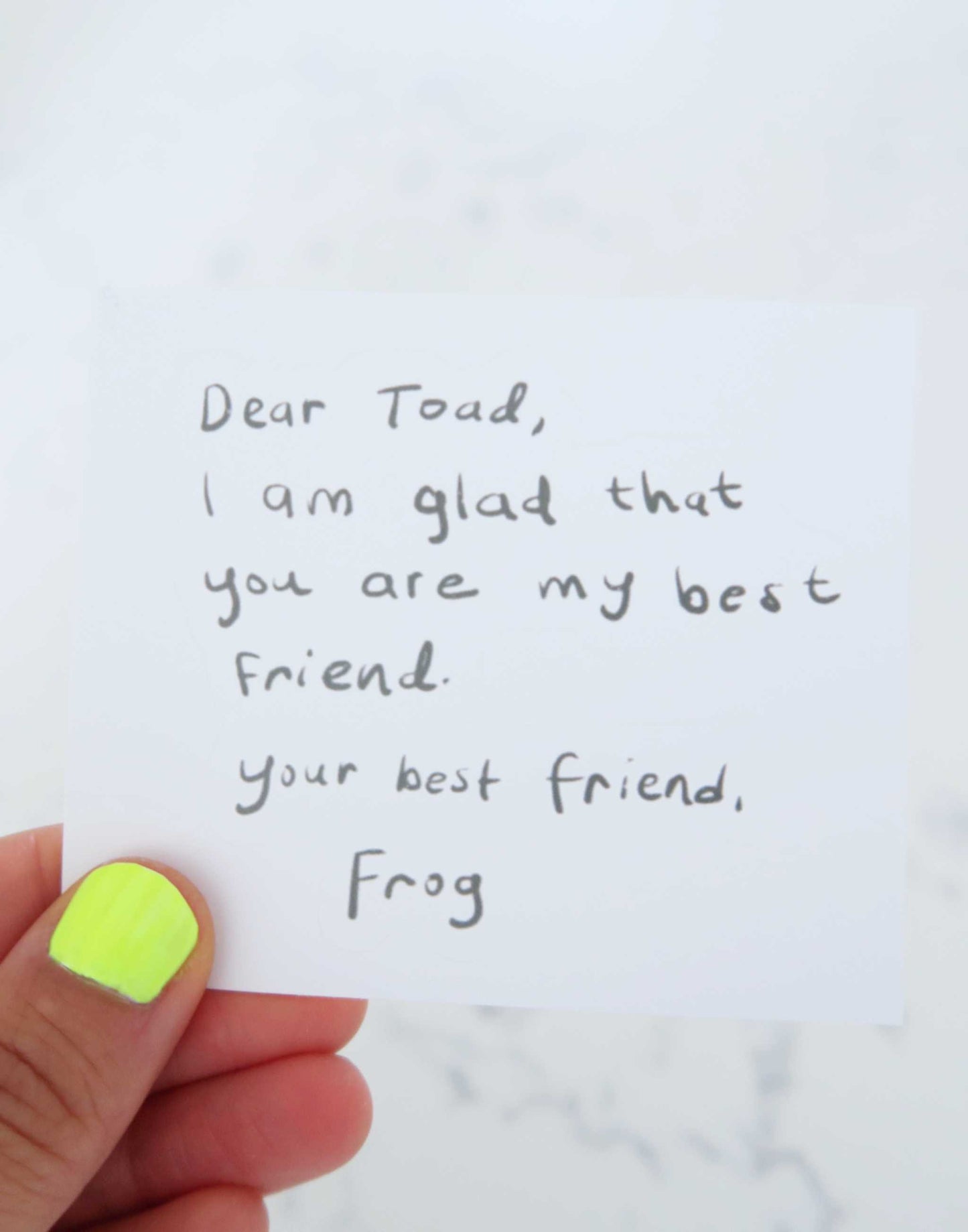 Dear Toad, Best Friend Sticker