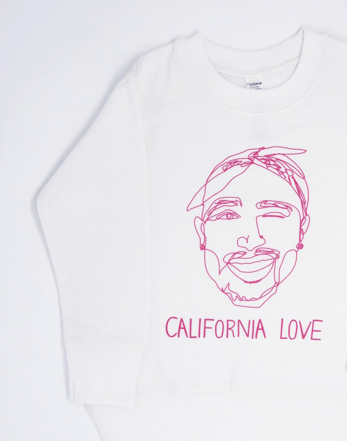 California Love Tupac Kids Sweatshirt or T-Shirt, Pink colorways