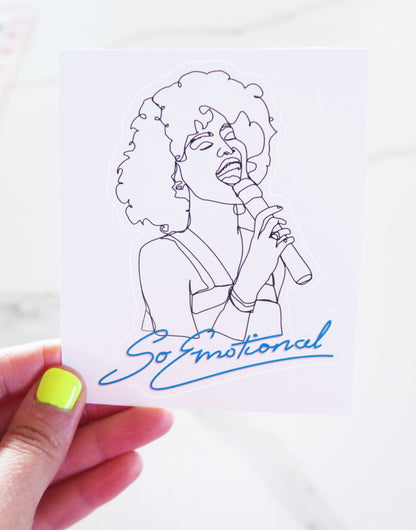 Whitney Houston Inspired Vinyl Sticker