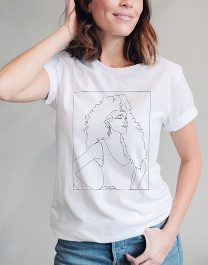 Custom- Whitney Houston Fan Art T-Shirt