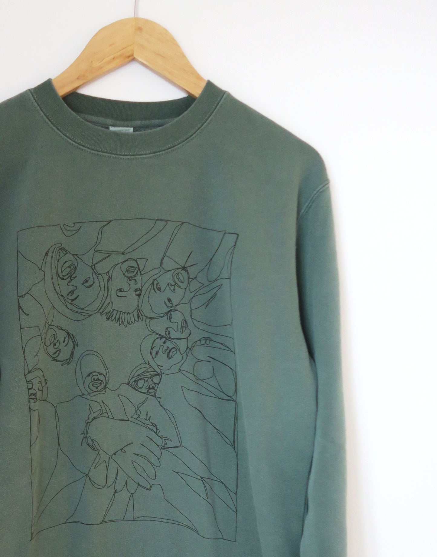 Wu-Tang Forever Oversized Sweater, Vintage Pine Green