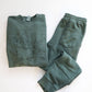 Vintage Green Sweater and Jogger Sweatpant Set